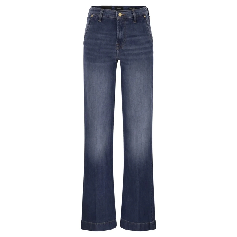 Seven for all Mankind Jeans Modern Dojo - High-Waisted Flared Jeans Blue