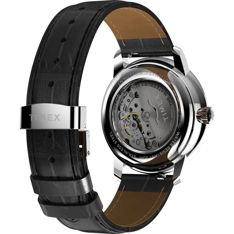 Timex Automatikuhr Mechanische Automatikuhr Waterbury Metropolitan Au schwarz(Image 5)