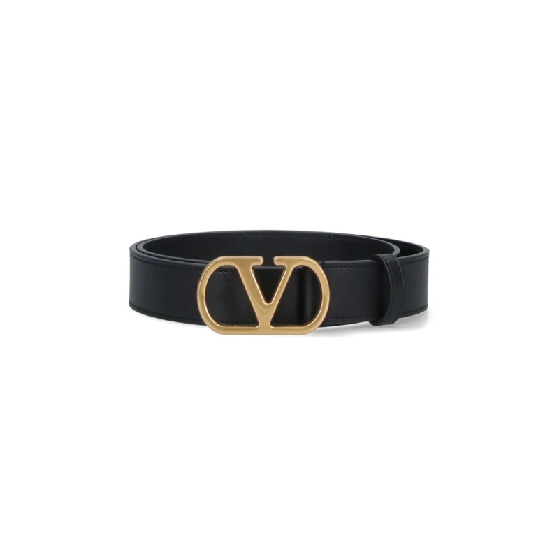 Valentino Garavani Riem 'Vlogo Signature' Belt – Black Black
