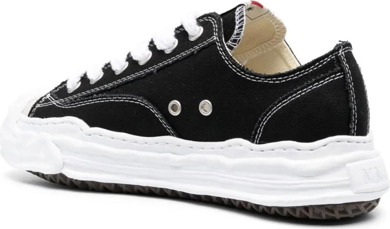 Thumbnail - Maison Mihara Yasuhiro Low-Top Sneaker - Hank Low Original Sole Canvas Low Top Sneaker Blac - Gr. 46 (EU) - in Schwarz -...