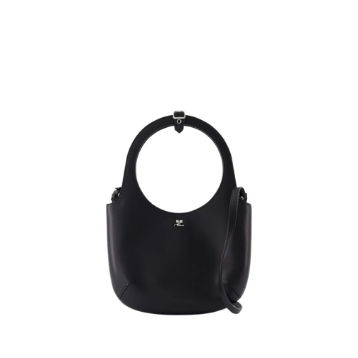 Courrèges Holy Bag - Leather - Black Black Schoudertas