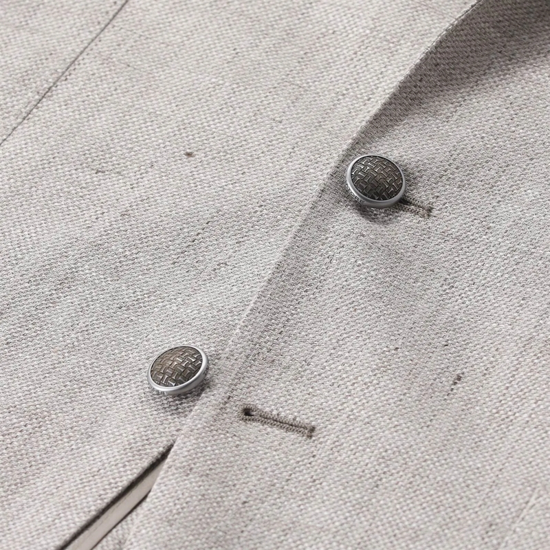 Tagliatore Veste de costume Sakko aus Schurwolle & Leinen beige(Image 3)