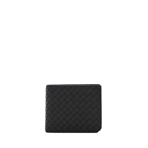 Bottega Veneta Geldbörse Intrecciato Piccolo Bi-Fold Wallet Black