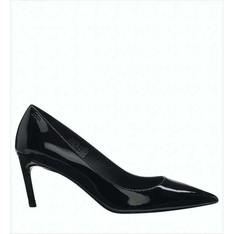 Boss Pumps Black Patent Leather Pumps With Tapered Toe Black