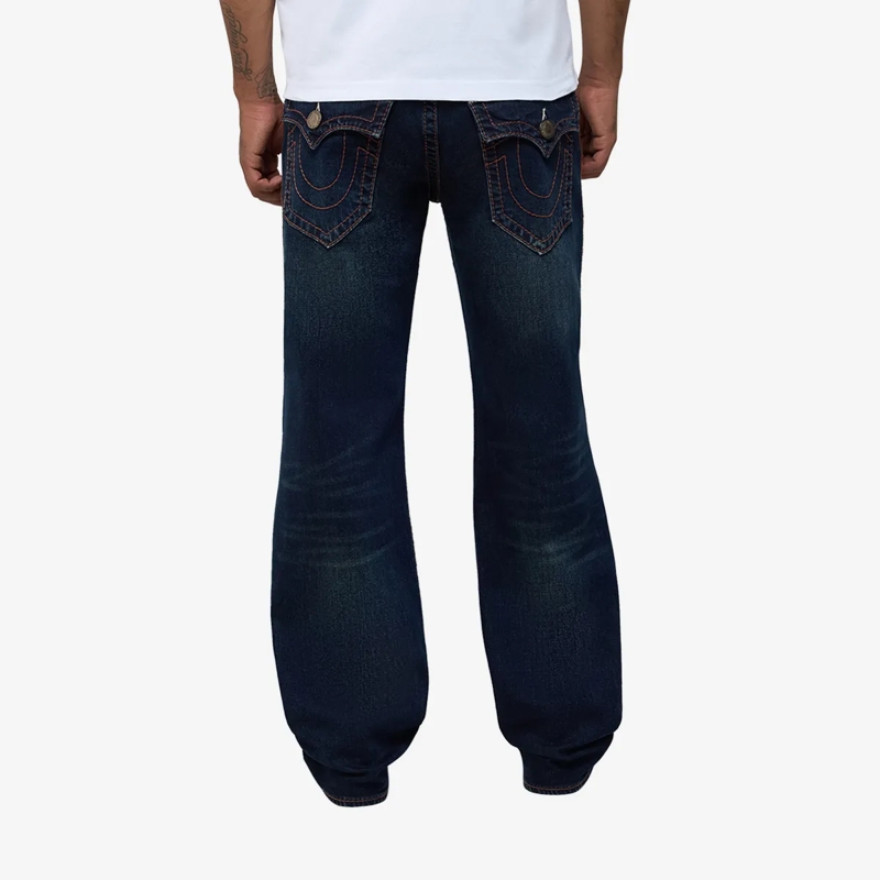 True Religion Jeans BILLY SUPER FLATLOCK FLP 34IN dunkel-blau(Image 4)