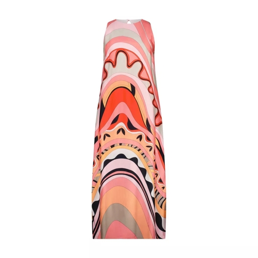 Ana Alcazar Lockeres Midikleid mit aufälligem Muster 481044453 Multicolor 