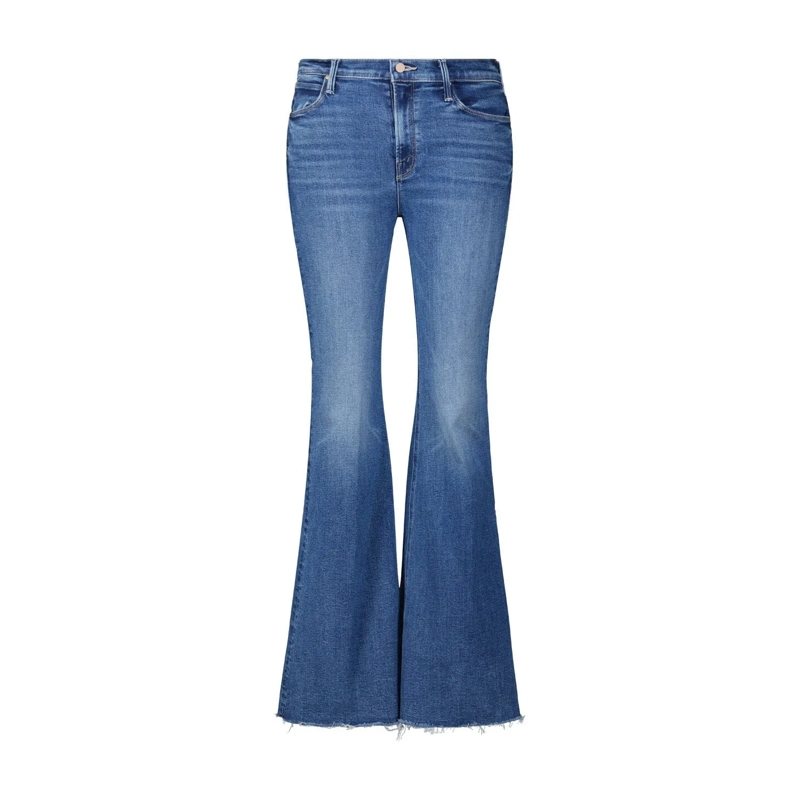 Mother Jeans Flared Jeans The Doozy Sneak Blau