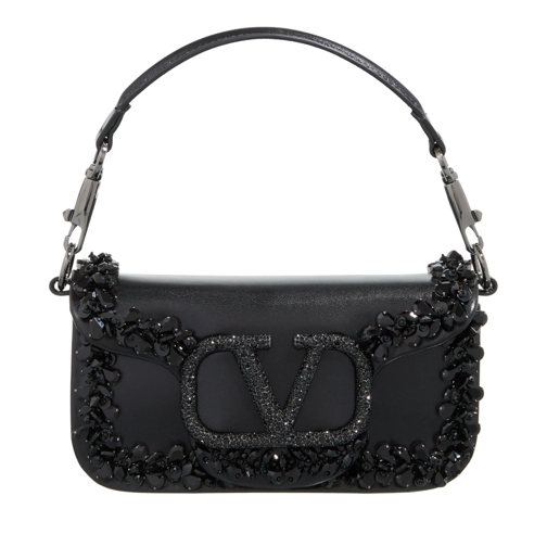 Valentino Garavani Crossbody Bag Small Bag Rhinestones Jet / Nero