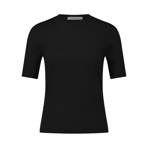 Max Mara Strick-Shirt Warren mit Kaschmir Schwarz T-Shirts