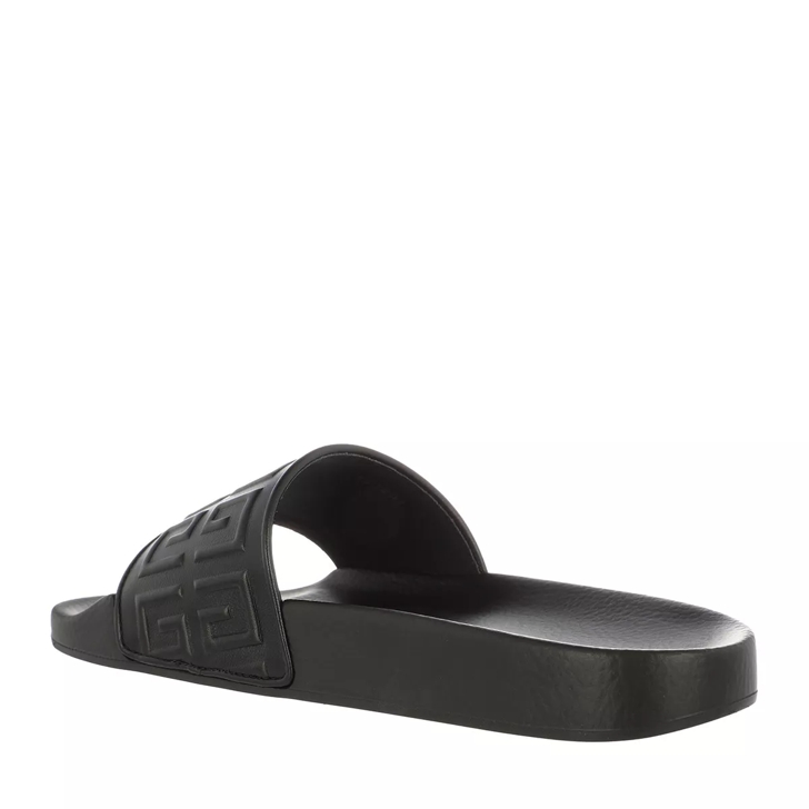 Black slip on store sandals