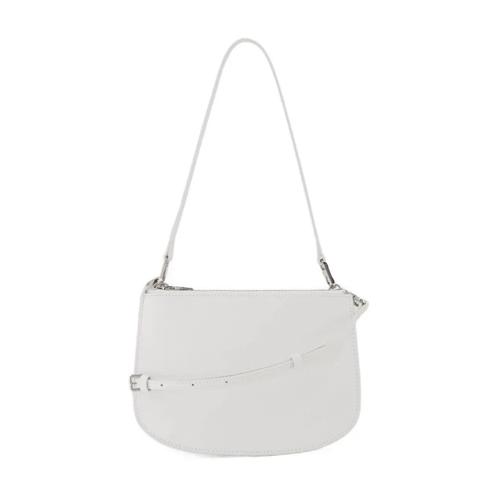 Diesel Hobo bags 1Dr Twin Shoulder Bag Leather White in wit