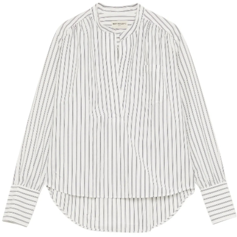 ROY ROGER'S Bluse Shirts Off Whiteblack weiß