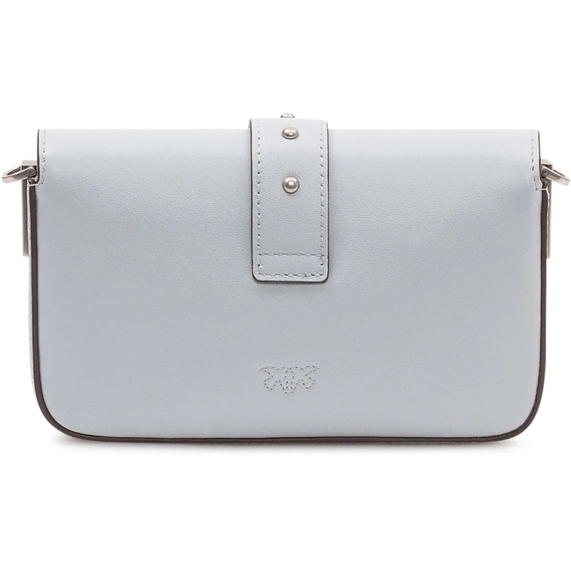 Pinko Schultertasche Borsa Love One Slouchy con Patta hellblau(Image 4)