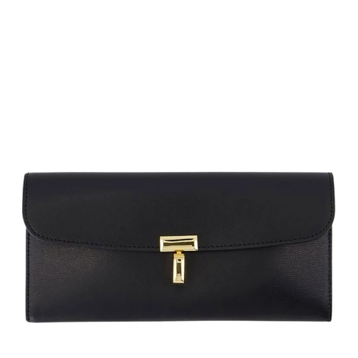 TOTEME Geldbörse T-Lock Wallet - Leather - Black Black