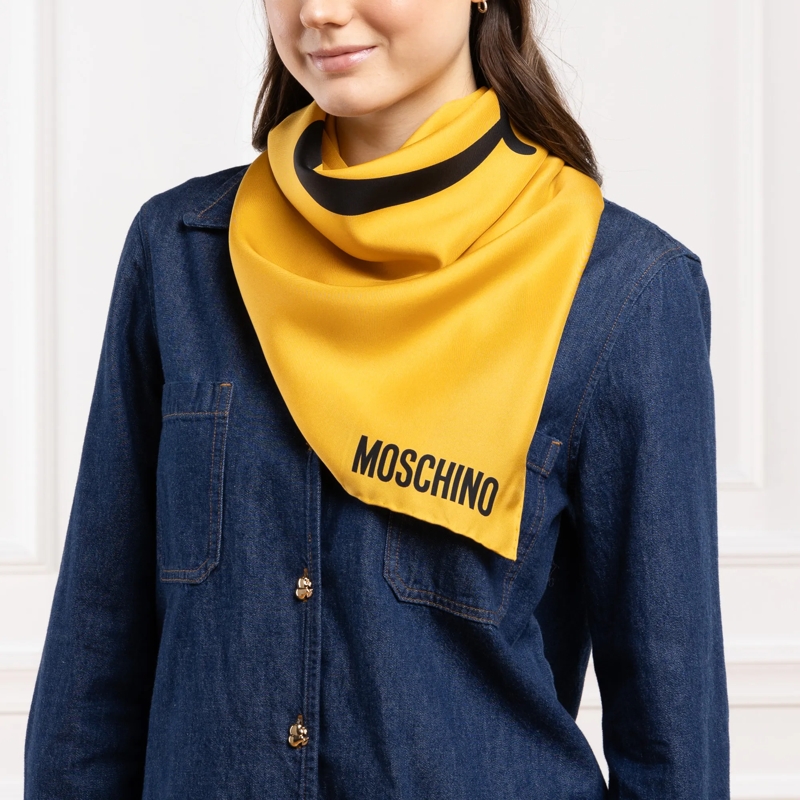 Moschino Leichter Schal 100% Silk Twill H. Prt. Square Moschino Multicolored(Image 2)