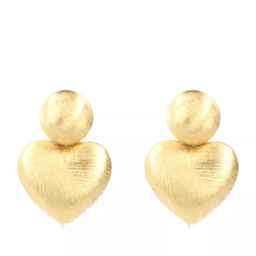 LOTT.gioielli CL Earring Heart  Gold Drop Earring