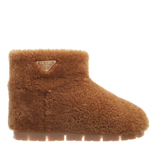 Prada Winterboots Boots with Shearling Caramel