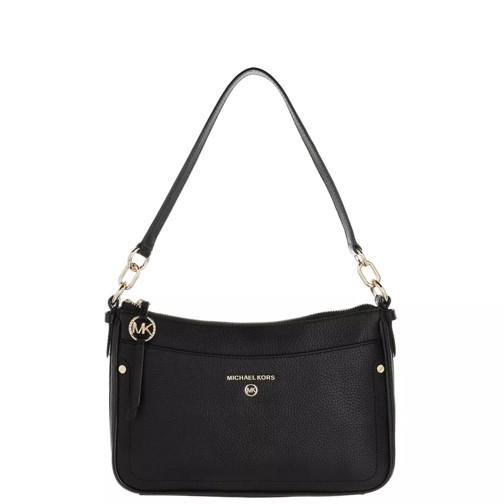 MICHAEL Michael Kors Michael Kors Jet Set Charm Schwarze Leder Handtasc Schwarz Crossbody Bag