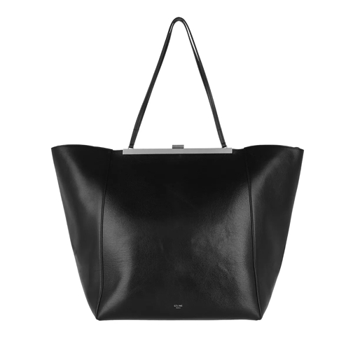 Celine Cabas Clasp Shopping Bag Black Boodschappentas