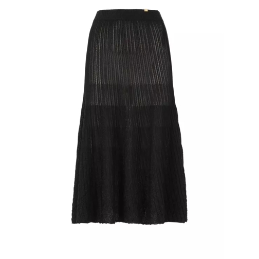 Elisabetta Franchi Lurex Skirt Black 