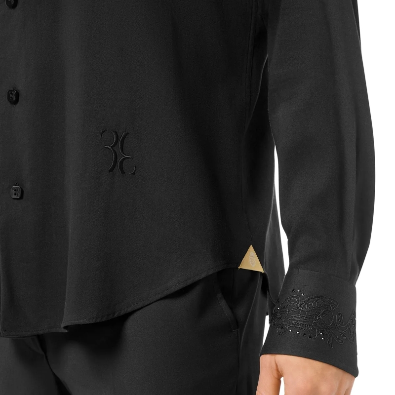 BILLIONAIRE Hemd Hemd Goldschnitt Ls schwarz(Image 4)