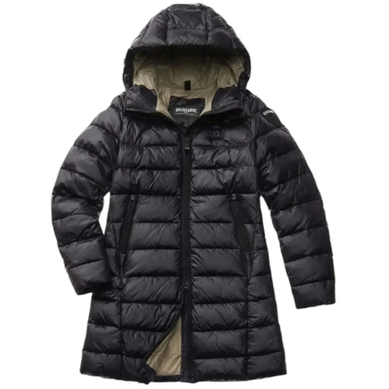 Blauer Trenchcoat Coats Black schwarz