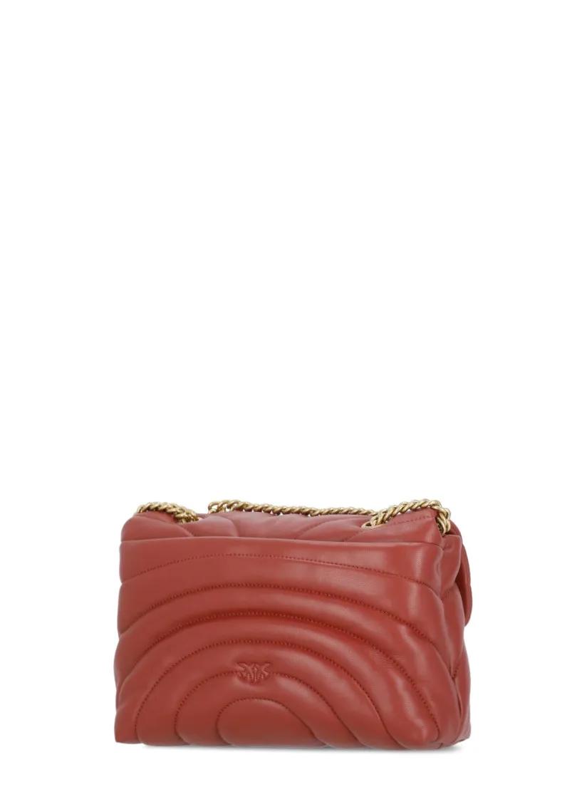 pinko Shoppers Classic Love Puff Bag in rood