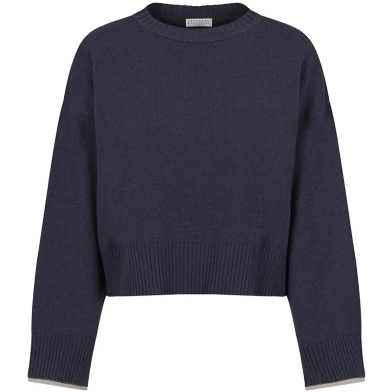 Brunello Cucinelli T-Shirt Brunello Cucinelli Sweater blau