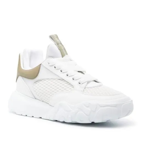 Alexander McQueen Sneakers Court Trainer White/Green White sneaker basse