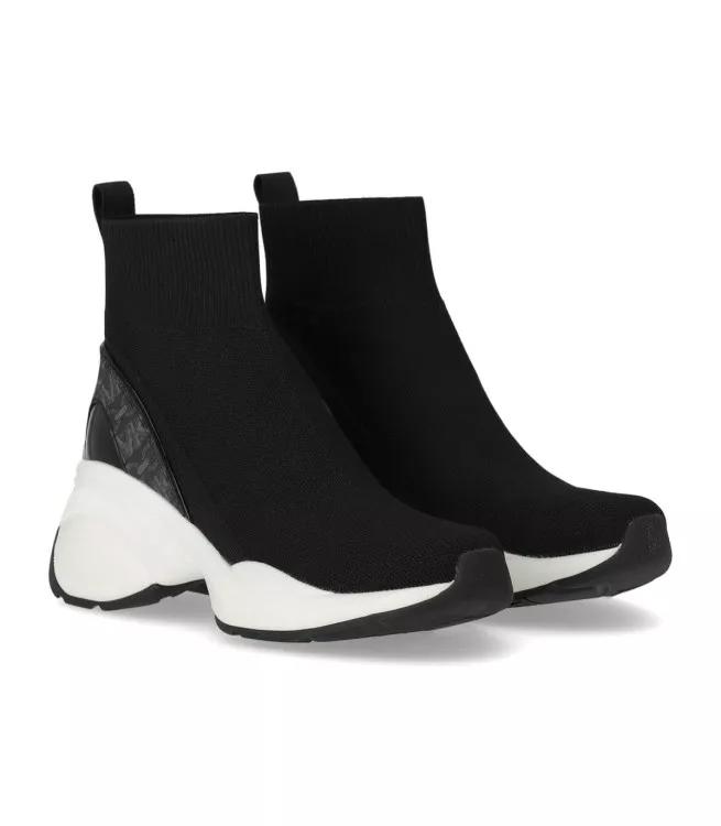 Black ankle trainers online