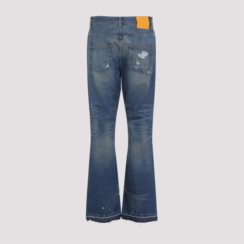 Gallery Dept. Jeans Distressed Blue Denim Jeans With Fit Blue