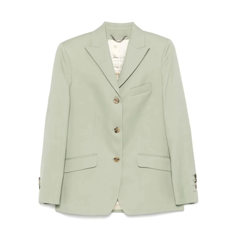 Golden Goose Blazer Sage Green Wool Blazer Green
