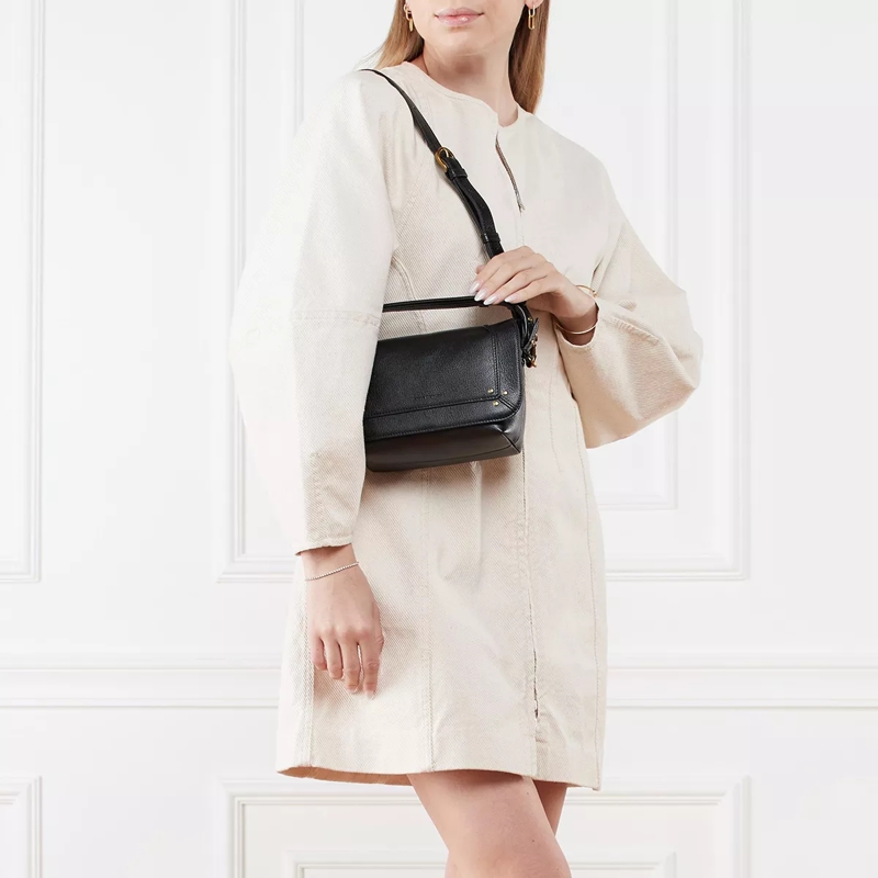 Jerome Dreyfuss Sac à bandoulière Pepito S Noir Brass Buffallo(Image 2)