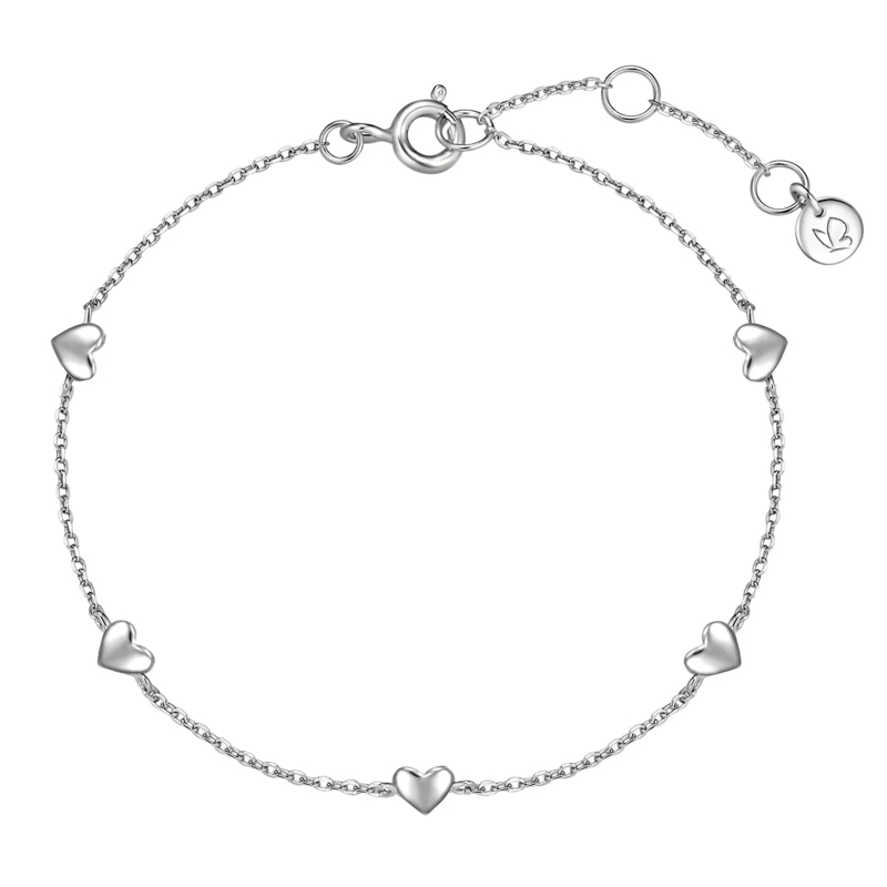 Glanzstücke München Armband Sterling Silber Armband Herz silber