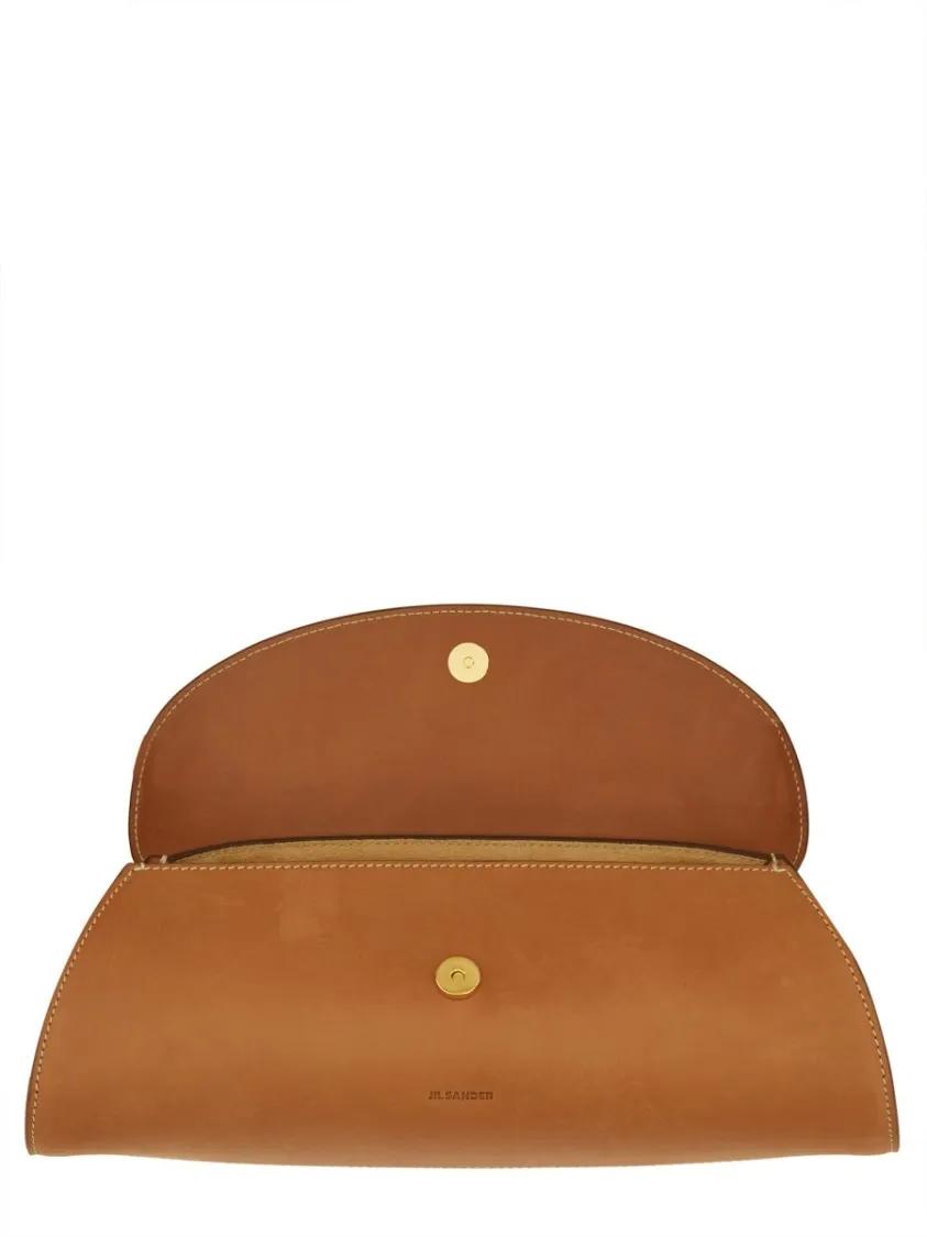 Jil Sander Hobo bags Small "Cannoli" Bag in bruin