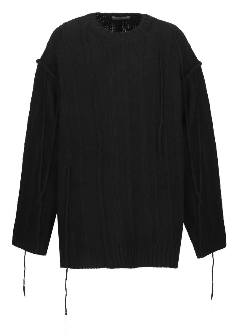 Yohji Yamamoto - Wool Sweater - Größe M - schwarz