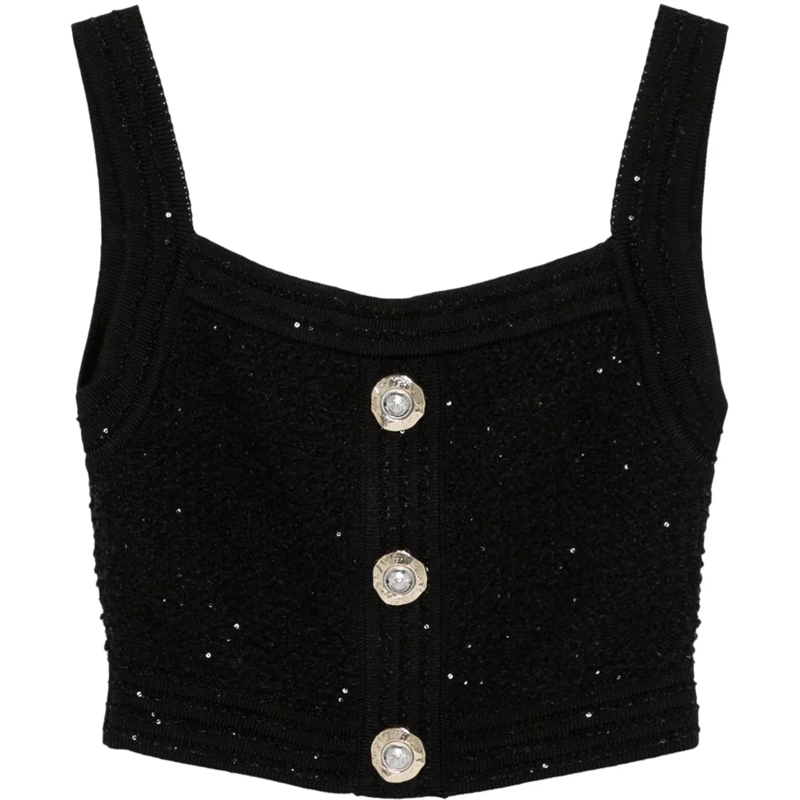 Balmain Top Top Black schwarz