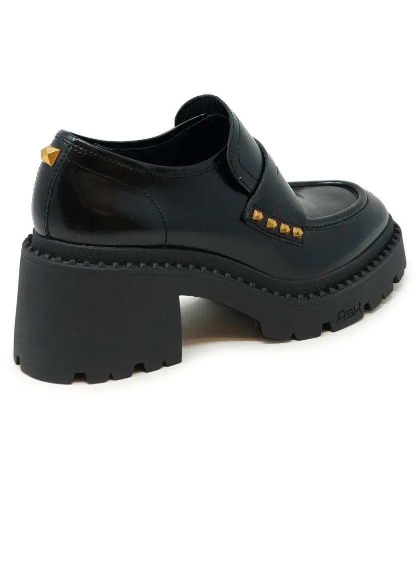 Thumbnail - Ash Hohe Schuhe - Black Leather Nelson Loafers - Gr. 40 (EU) - in Schwarz - für Damen