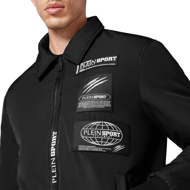 Plein Sport Daunenjacke Bomber Global Express Edition schwarz(Image 4)