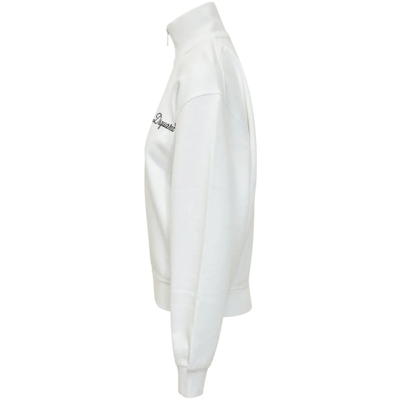 Dsquared2  Felpa Zip Logo weiß(Image 3)