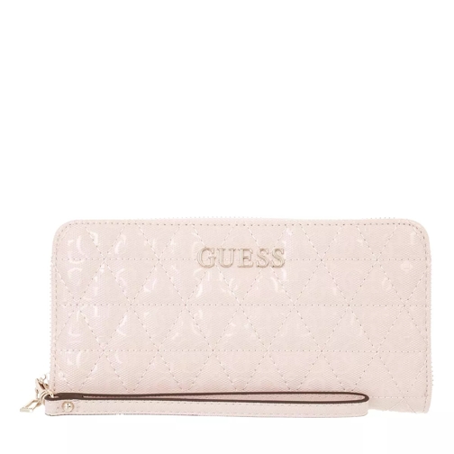 Guess Noelle Slg Large Zip Around Blush Portefeuille continental