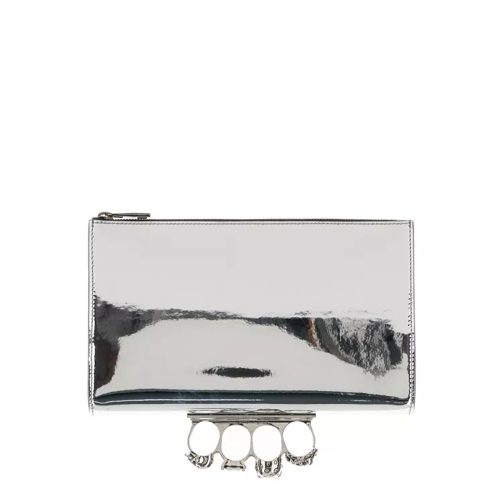 Alexander McQueen Skullsilver Silver Crossbody Bag