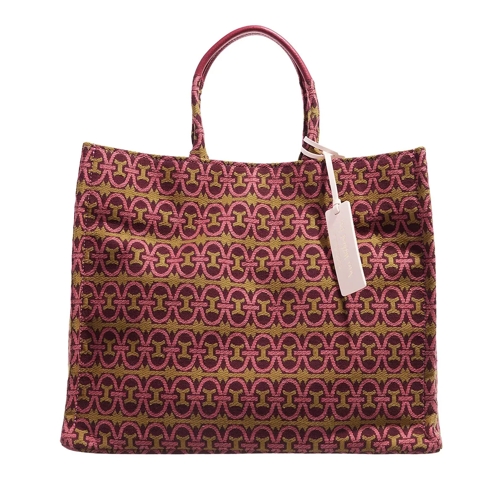Coccinelle Never Without Bag Monogram Multi Pulp Pink Tote