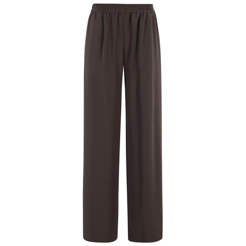 GIANLUCACA PANNOLO  Antonella Relaxed Fit Palazzo Pants With Elastic W Brown