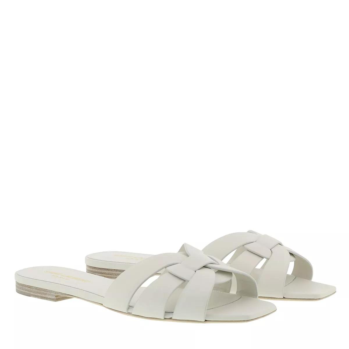 Saint Laurent Sandalen & Sandaletten - Nu Pieds Slide Sandals - Gr. 36 (EU) - in Weiß - für Damen