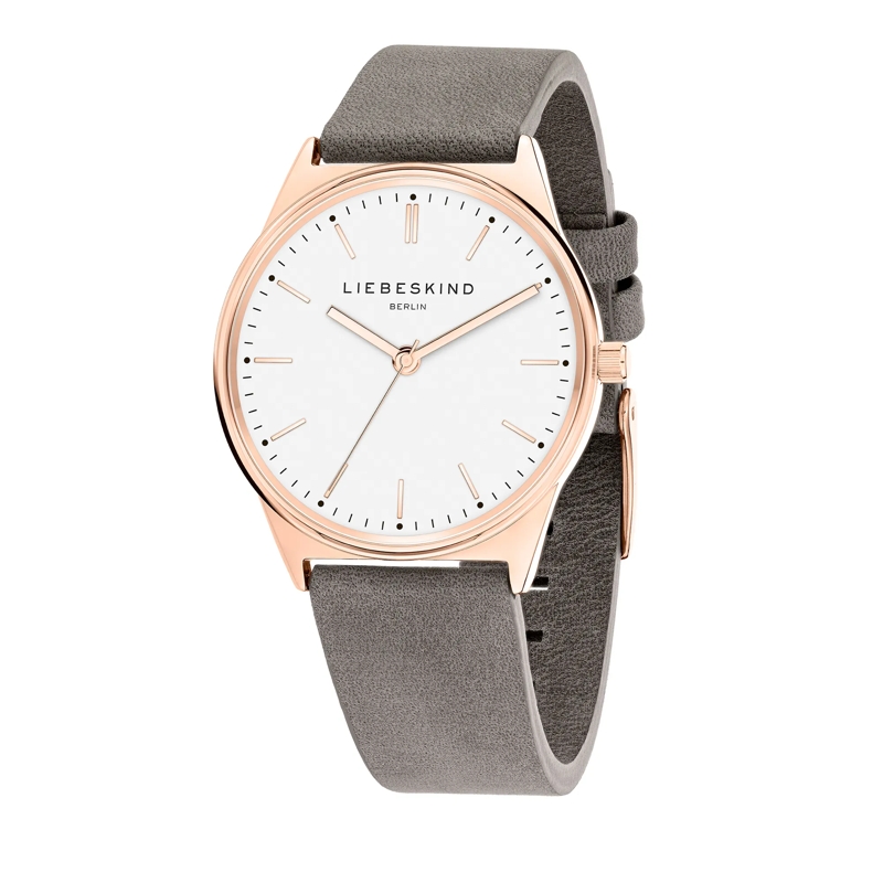 Liebeskind Berlin Quarzuhr Echtleder Vintage Classic grau(Image 3)