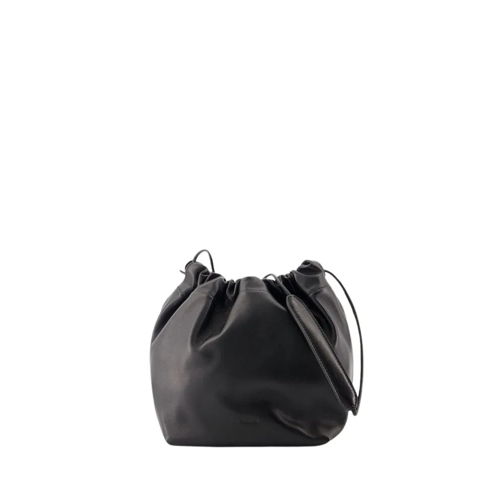 Jil Sander Schultertasche Dumpling Shoulder Bag - Leather - Black Black