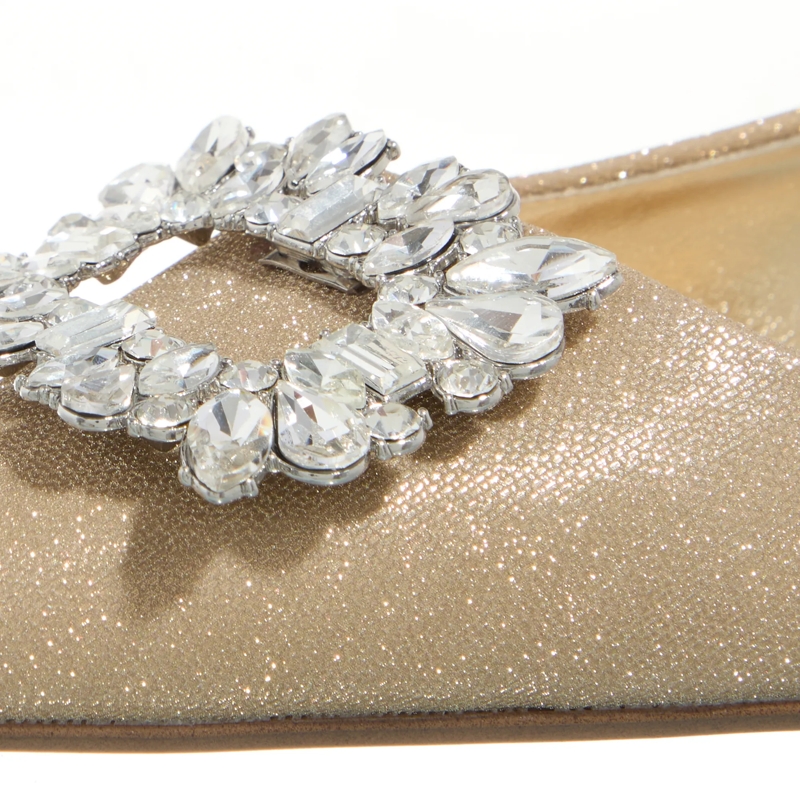 Steve Madden Ballerinas Calista Gold Glitter(Image 5)