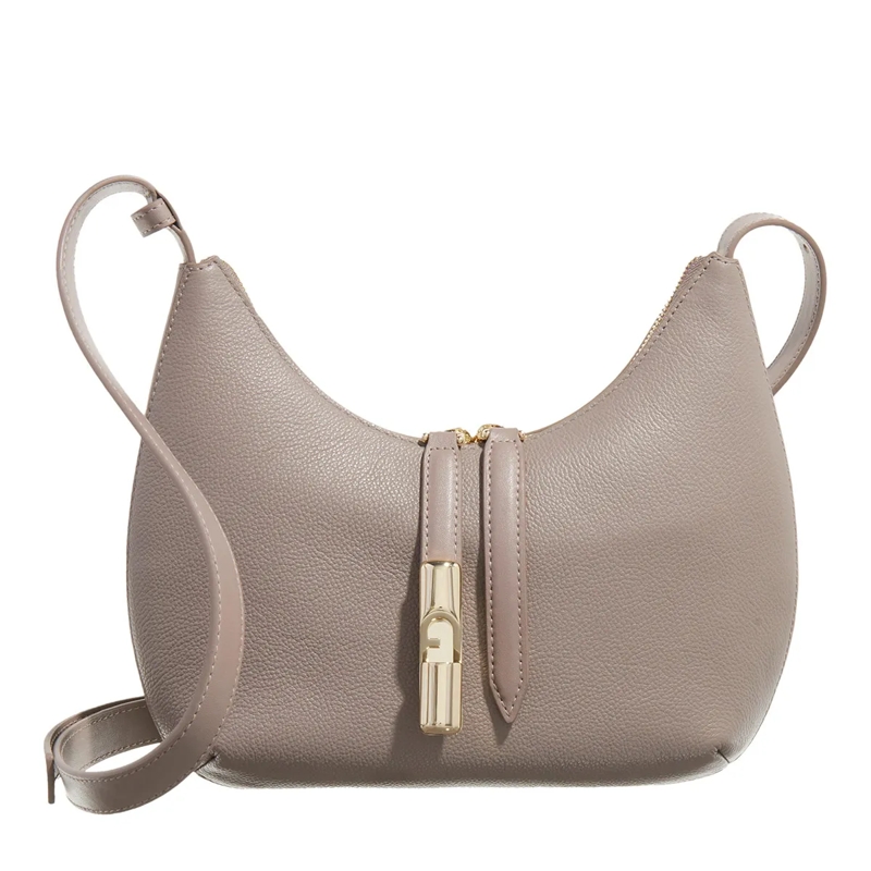 Furla Crossbody Bag Furla Goccia S Shoulder Bag Stucco Gray+Mauve