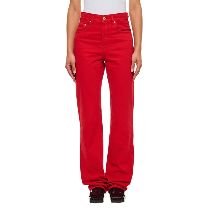 Jacquemus Jeans Le-Nîmes Droit Denim Pants Red